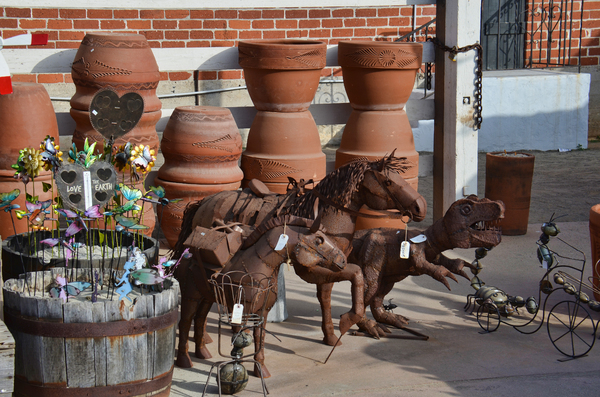 old Mexican town market