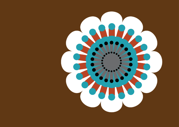 Retro Flower 004