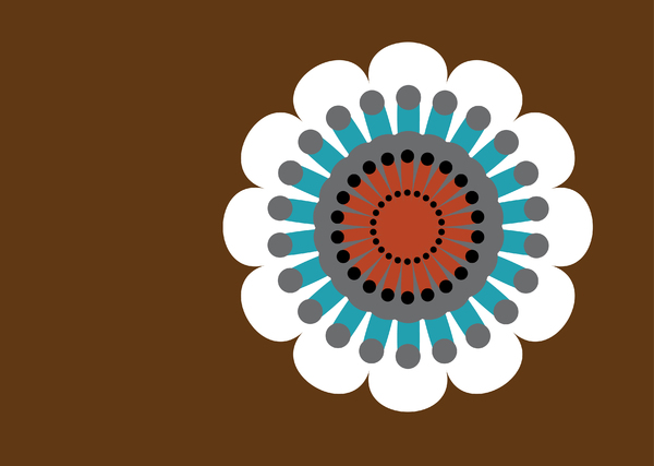 Retro Flower 003