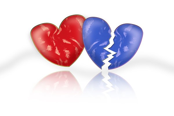 Red and blue heart