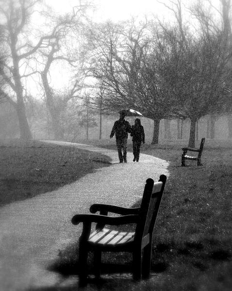 Walking in the rain